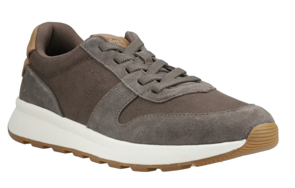 Toms Mens TRVL LITE Retro Runner Sneakers Size 10 Olive Green Suede Twill NIB
